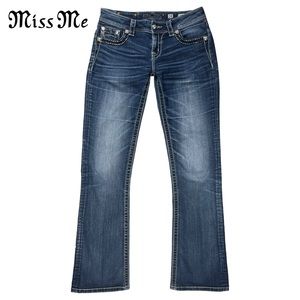 Miss Me Women’s 28 Signature-Rise Bootcut Leg Flap Pocket‎ Jeans JS5015897